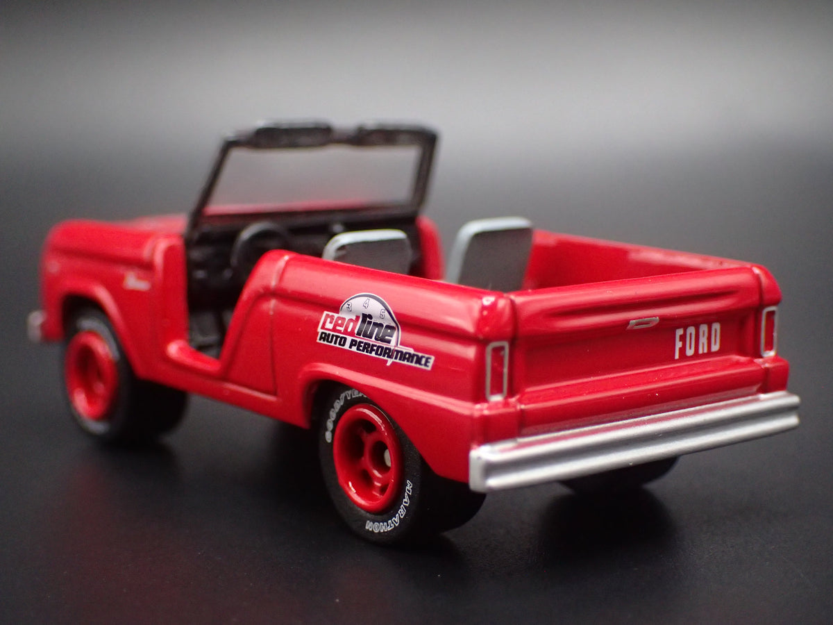 1966 66 FORD BRONCO RED 1:64 SCALE COLLECTIBLE DIECAST MODEL CAR