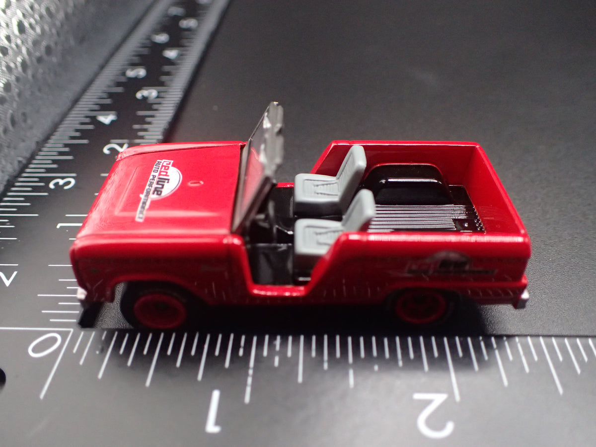 1966 66 FORD BRONCO RED 1:64 SCALE COLLECTIBLE DIECAST MODEL CAR