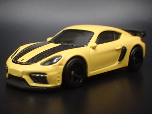 2020-2023 PORSCHE 718 CAYMAN GT4 YELLOW 1:64 SCALE COLLECTIBLE DIECAST MODEL CAR