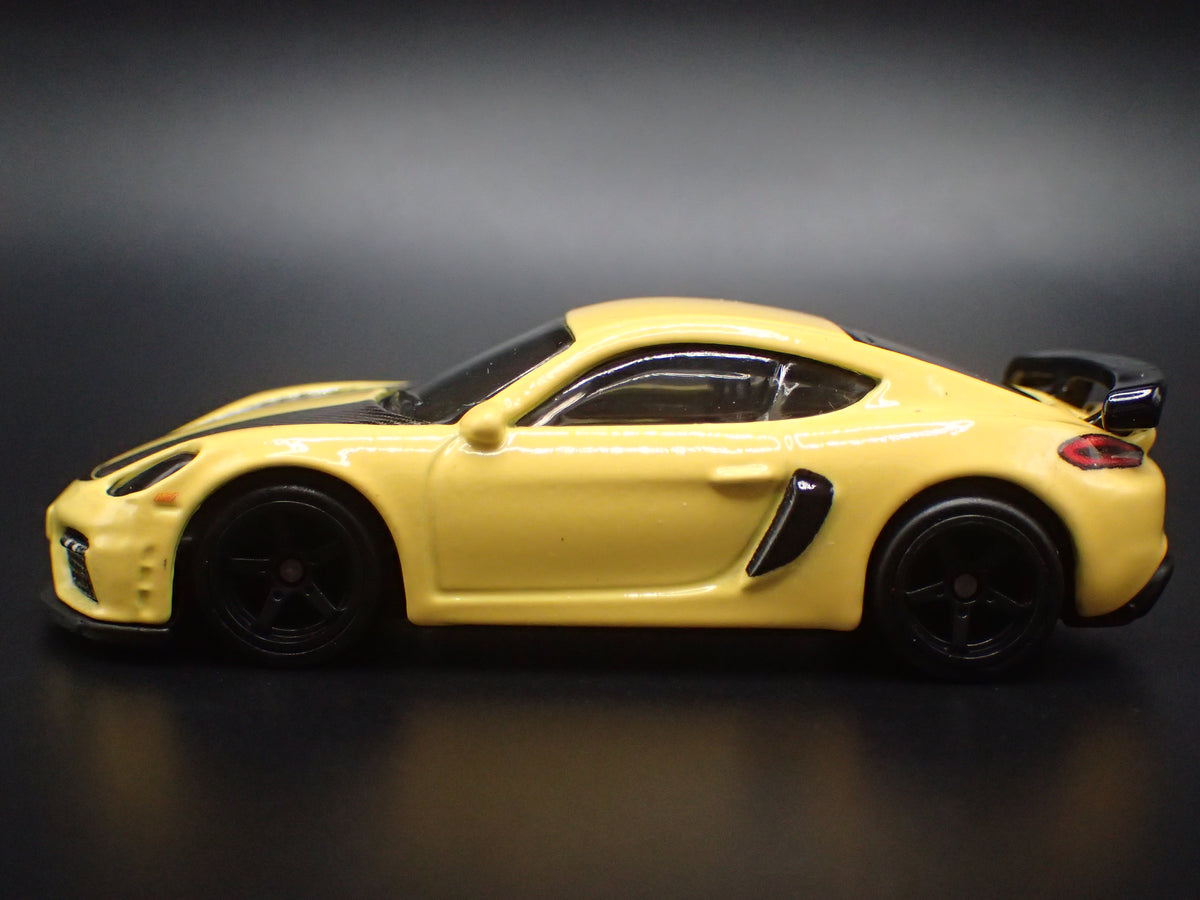 2020-2023 PORSCHE 718 CAYMAN GT4 YELLOW 1:64 SCALE COLLECTIBLE DIECAST MODEL CAR