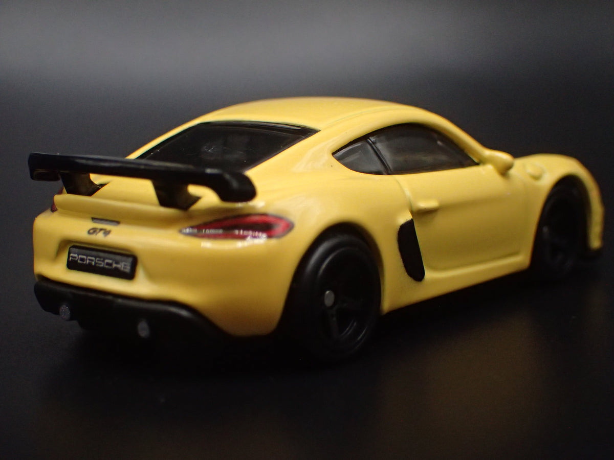 2020-2023 PORSCHE 718 CAYMAN GT4 YELLOW 1:64 SCALE COLLECTIBLE DIECAST MODEL CAR