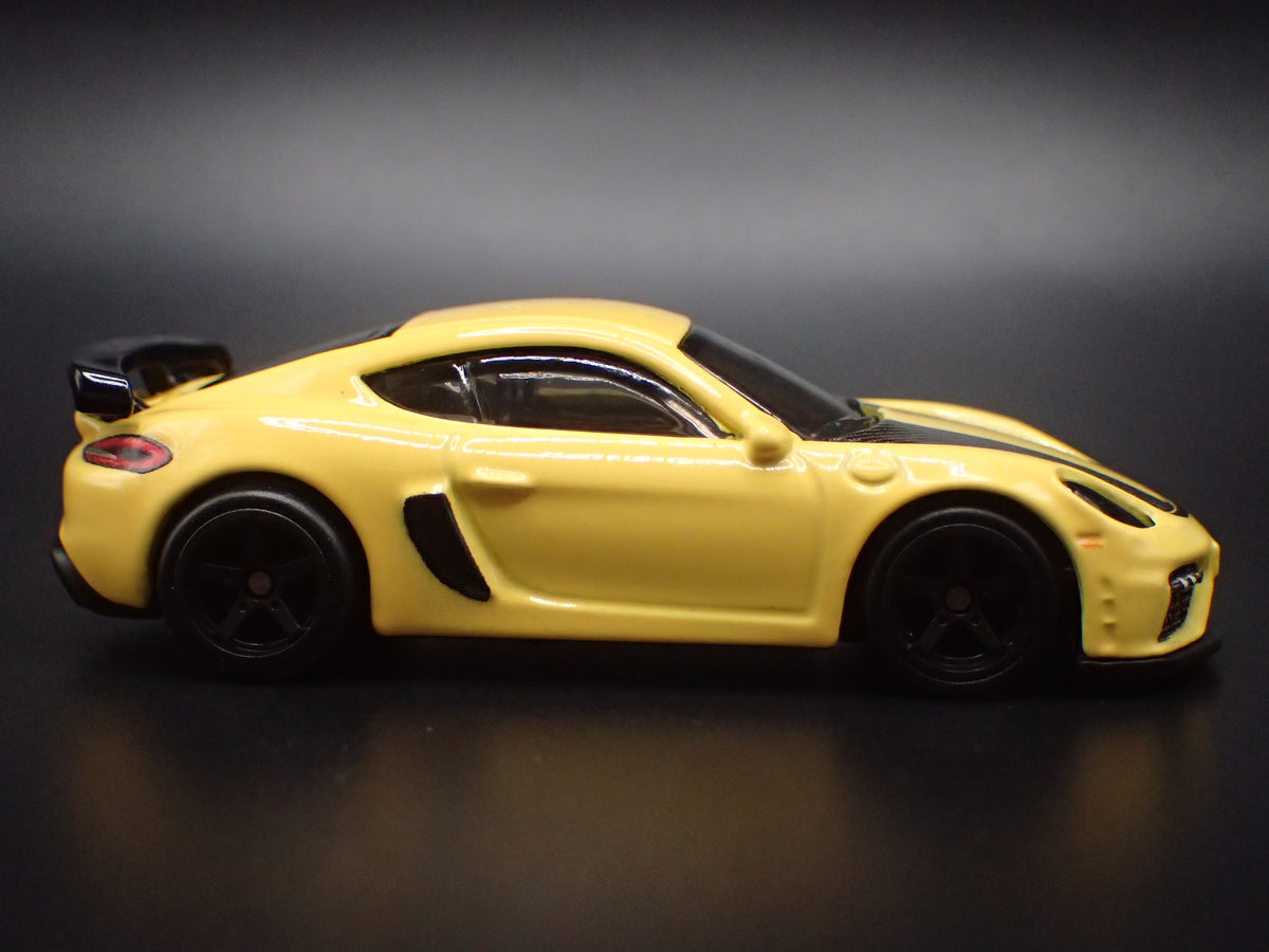 2020-2023 PORSCHE 718 CAYMAN GT4 YELLOW 1:64 SCALE COLLECTIBLE DIECAST MODEL CAR