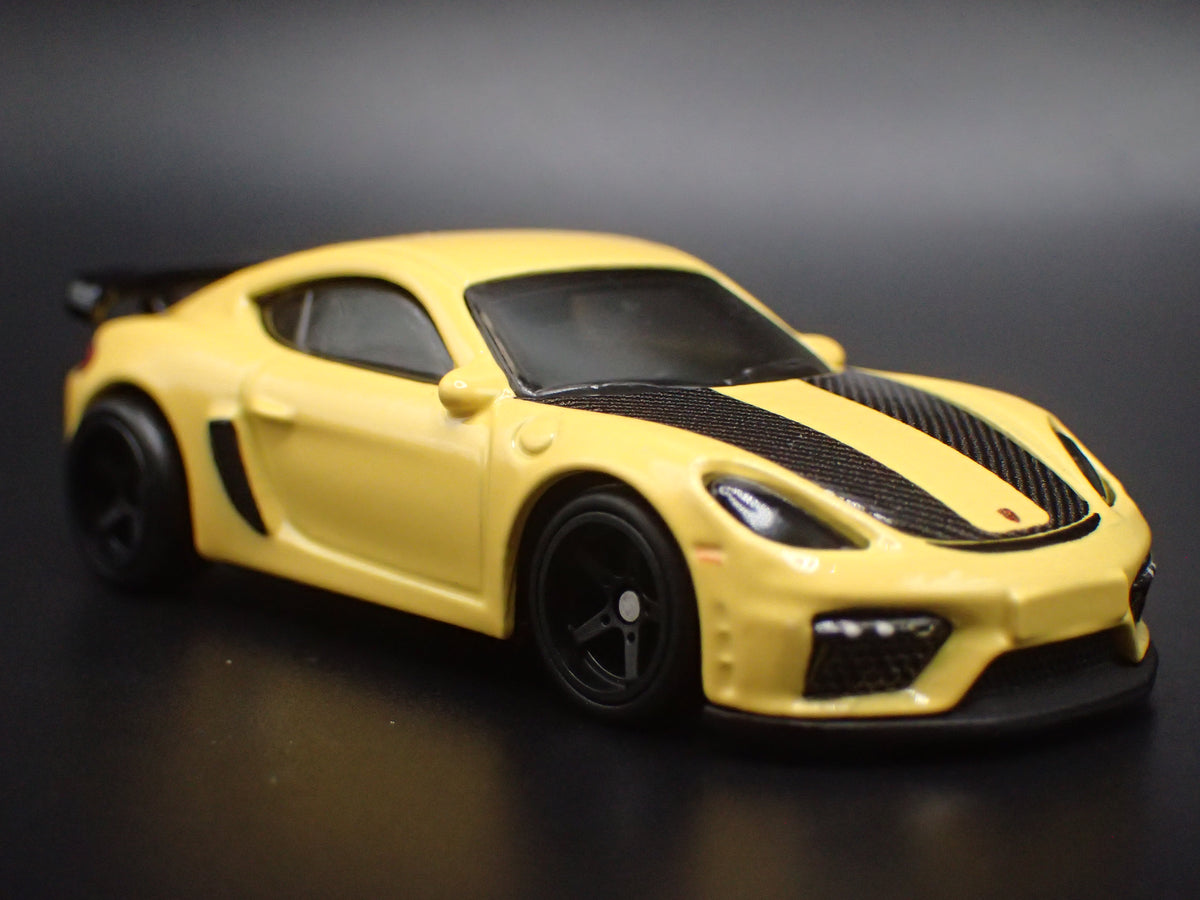 2020-2023 PORSCHE 718 CAYMAN GT4 YELLOW 1:64 SCALE COLLECTIBLE DIECAST MODEL CAR