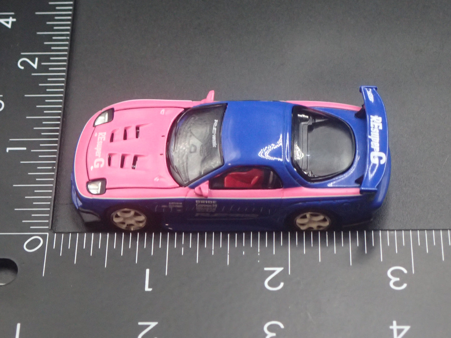 MAZDA RX7 JDM RE AMEMIYA BLUE 1:64 SCALE COLLECTIBLE DIORAMA DIECAST MODEL CAR