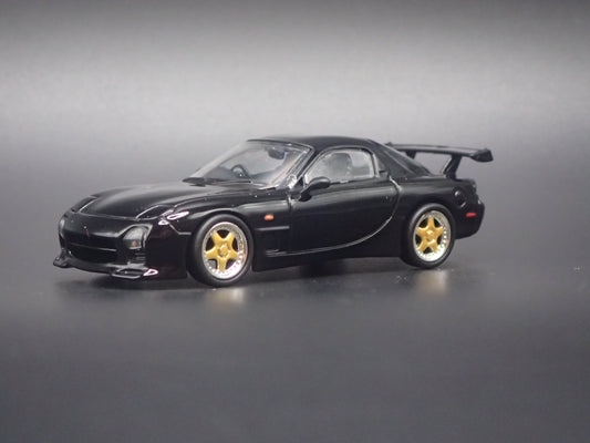 MAZDA RX7 FD3S MAZDASPEED JDM A SPEC WHITE 1:64 SCALE DIORAMA DIECAST MODEL CAR