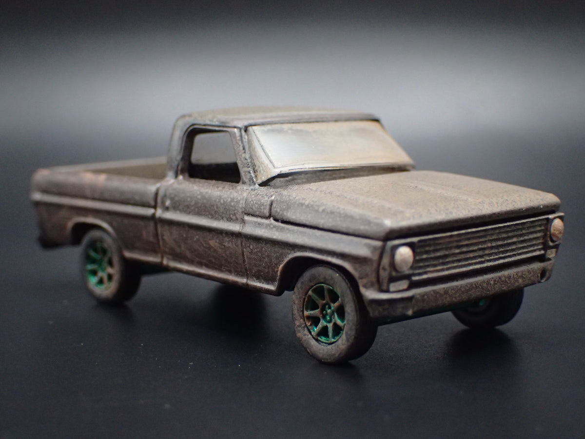 1970 70 FORD F100 SHORT BED PICKUP TRUCK MUDDY CUSTOM 1/64 DIECAST CAR