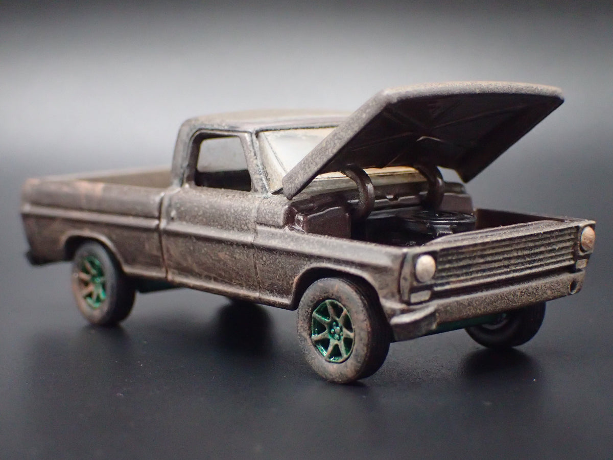 1970 70 FORD F100 SHORT BED PICKUP TRUCK MUDDY CUSTOM 1/64 DIECAST CAR
