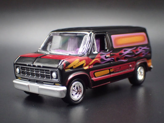 1975-1991 FORD ECONOLINE 150 VAN CLUB WAGON 1:64 SCALE DIORAMA DIECAST MODEL CAR