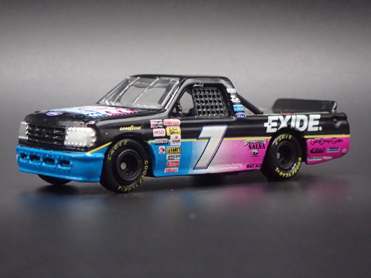 1995 95 FORD F150 #7 GEOFF BODINE EXIDE NASCAR TRUCK 1:64 DIECAST CAR