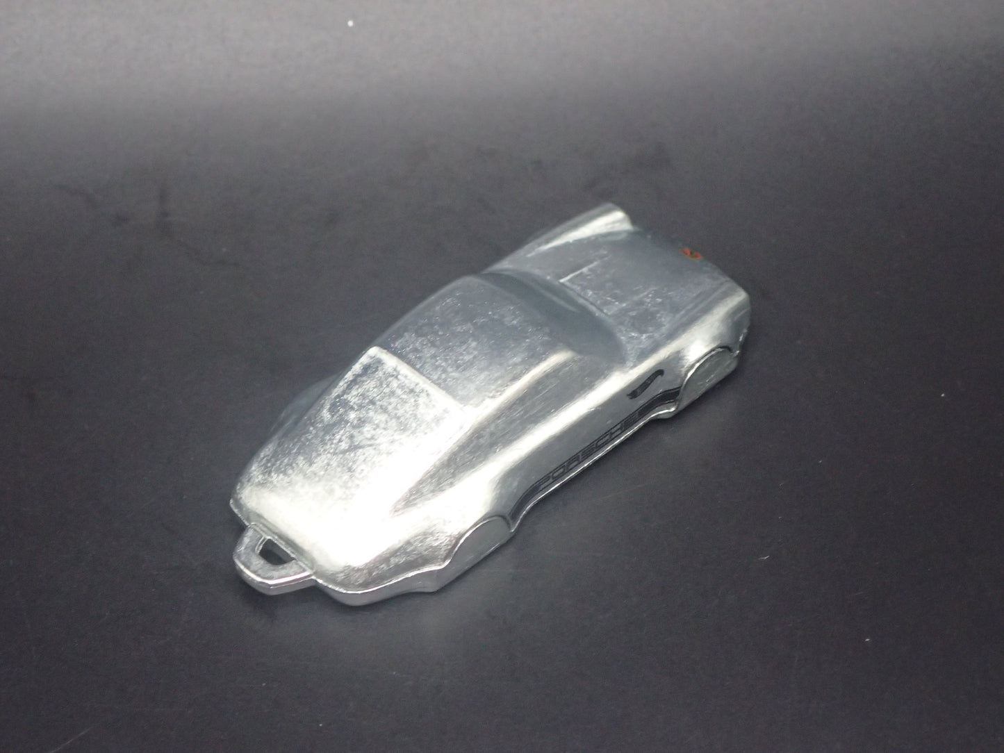 PORSCHE 911 SILVER KEYCHAIN 1:64 SCALE COLLECTIBLE DIORAMA DIECAST MODEL CAR