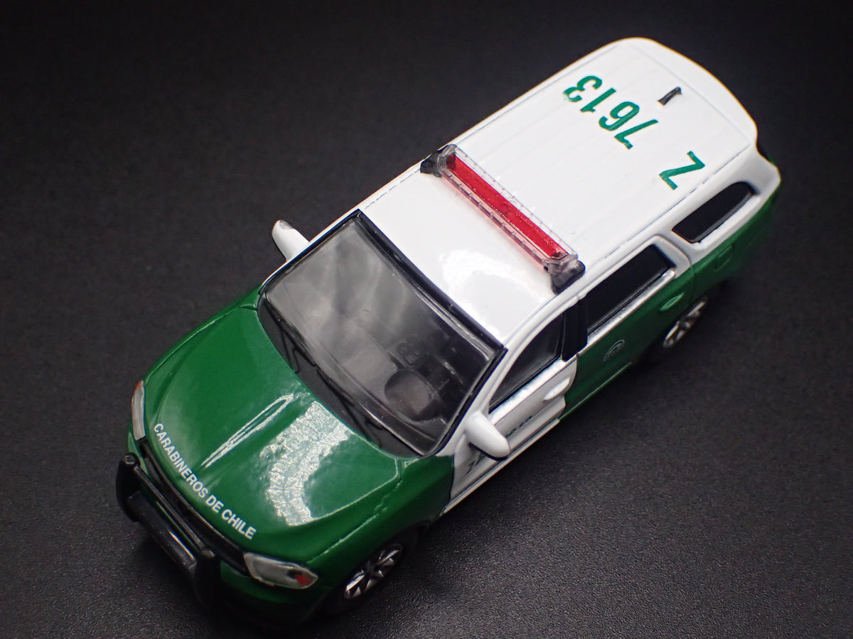 2018 18 DODGE DURANGO POLICE CARABINEROS DE CHILE 1:64 SCALE DIECAST MODEL CAR