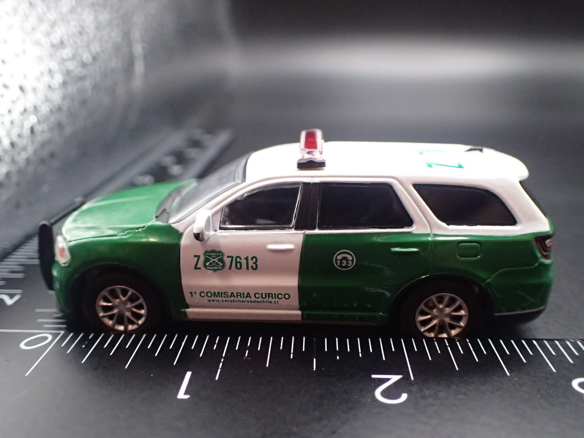 2018 18 DODGE DURANGO POLICE CARABINEROS DE CHILE 1:64 SCALE DIECAST MODEL CAR