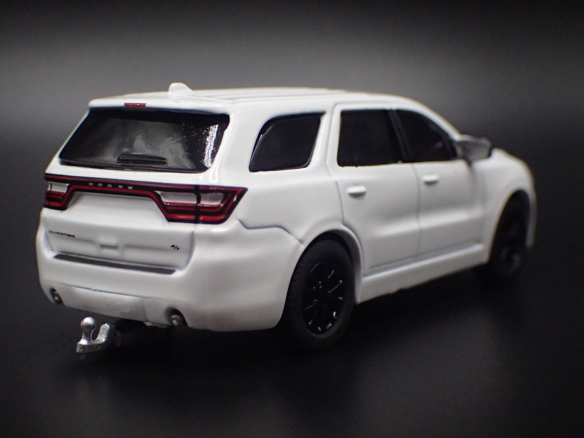 2018-2025 DODGE DURANGO WHITE w HITCH 1:64 SCALE DIORAMA DIECAST MODEL CAR
