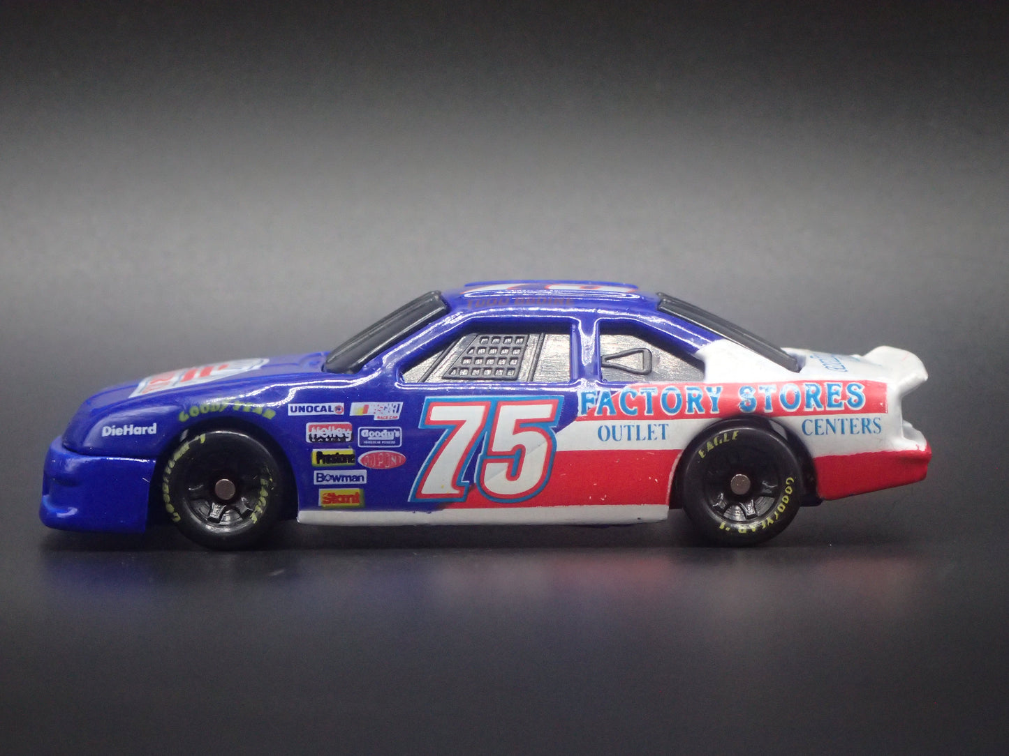 1994 94 FORD THUNDERBIRD 75 TODD BODINE NASCAR WEATHERED 1:64 SCALE DIECAST CAR