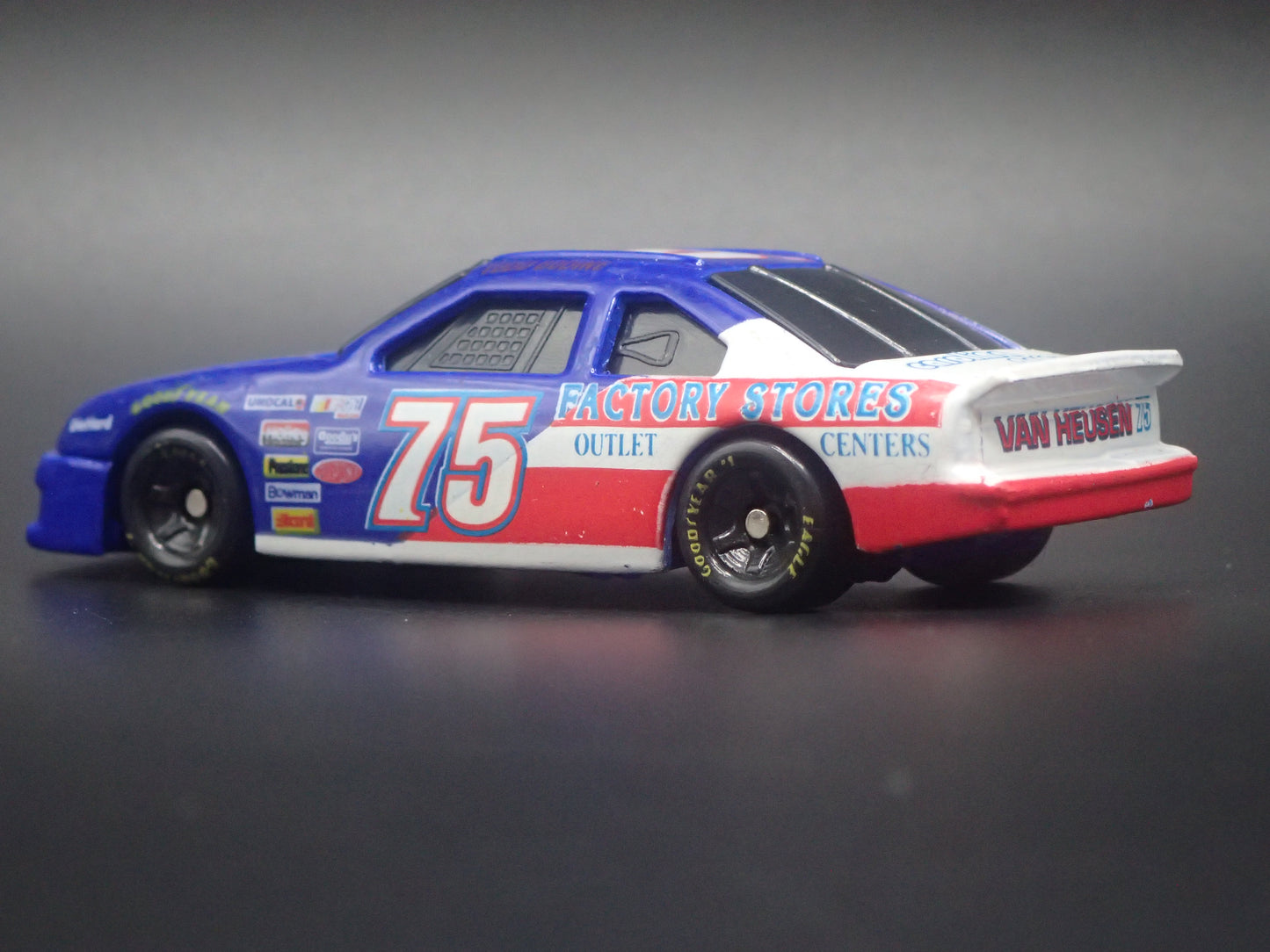 1994 94 FORD THUNDERBIRD 75 TODD BODINE NASCAR WEATHERED 1:64 SCALE DIECAST CAR