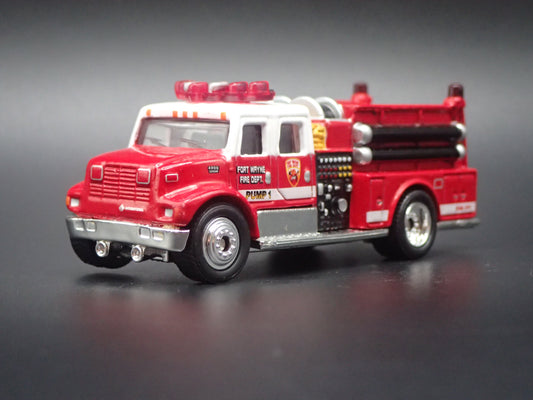 INTERNATIONAL PUMPER FIRE TRUCK FT WAYNE RED 1:64 MB SCALE DIECAST MODEL CAR