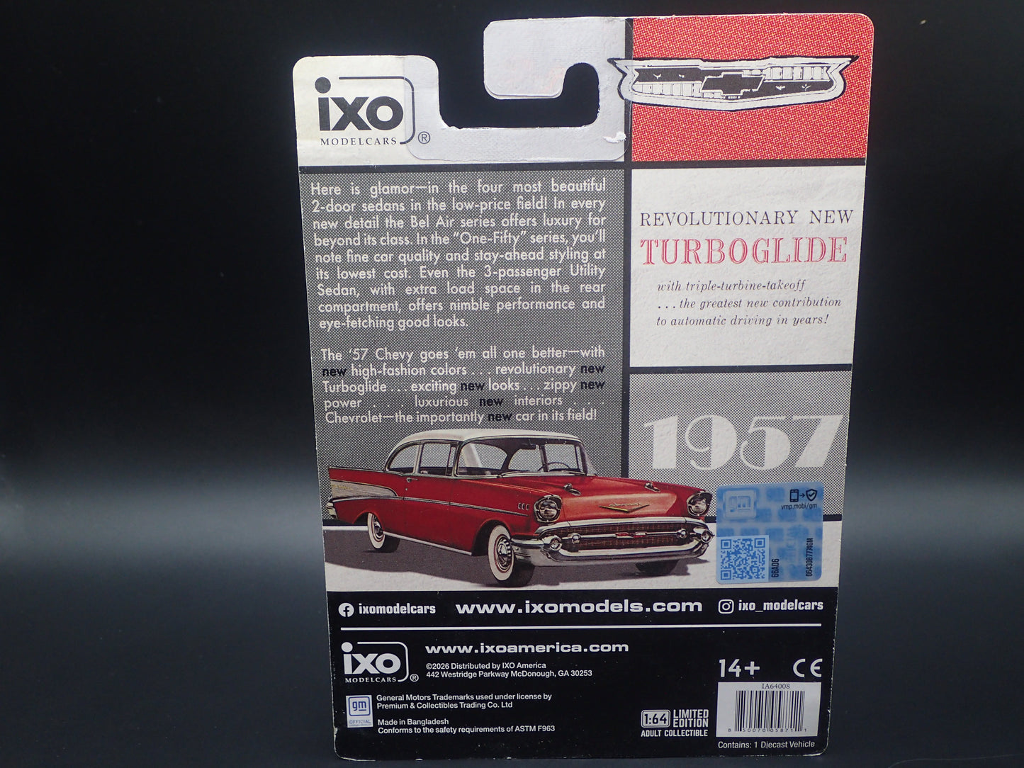 2026 IXO 1957 CHEVROLET BEL AIR SEDAN RAW CHASE 1:64 DIECAST MODEL CAR