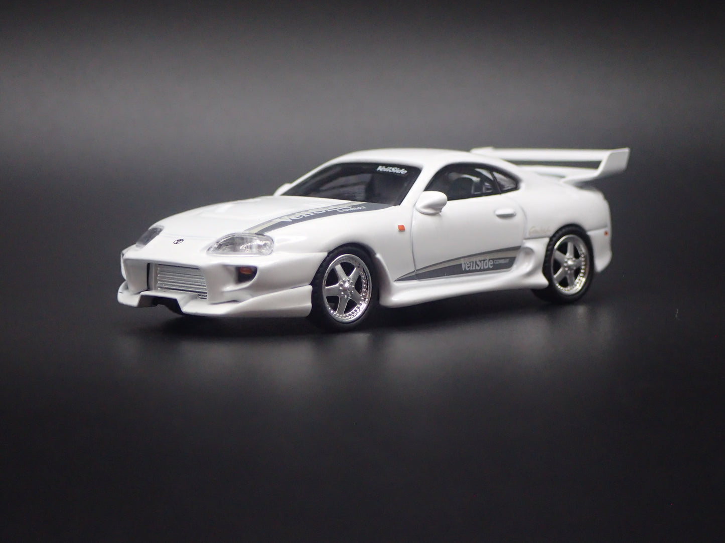 1993 - 2002 TOYOTA SUPRA VEILSIDE COMBAT V-I WHITE 1/64 SCALE DIECAST MODEL CAR