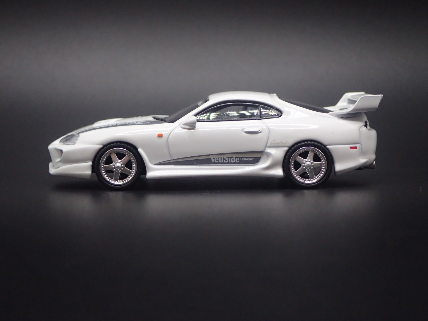 1993 - 2002 TOYOTA SUPRA VEILSIDE COMBAT V-I WHITE 1/64 SCALE DIECAST MODEL CAR