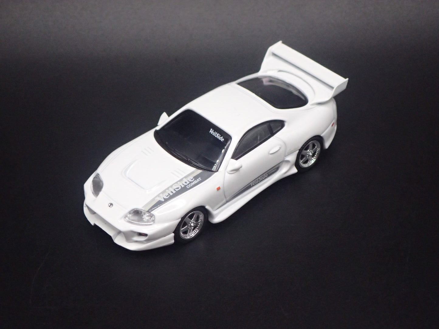 1993 - 2002 TOYOTA SUPRA VEILSIDE COMBAT V-I WHITE 1/64 SCALE DIECAST MODEL CAR