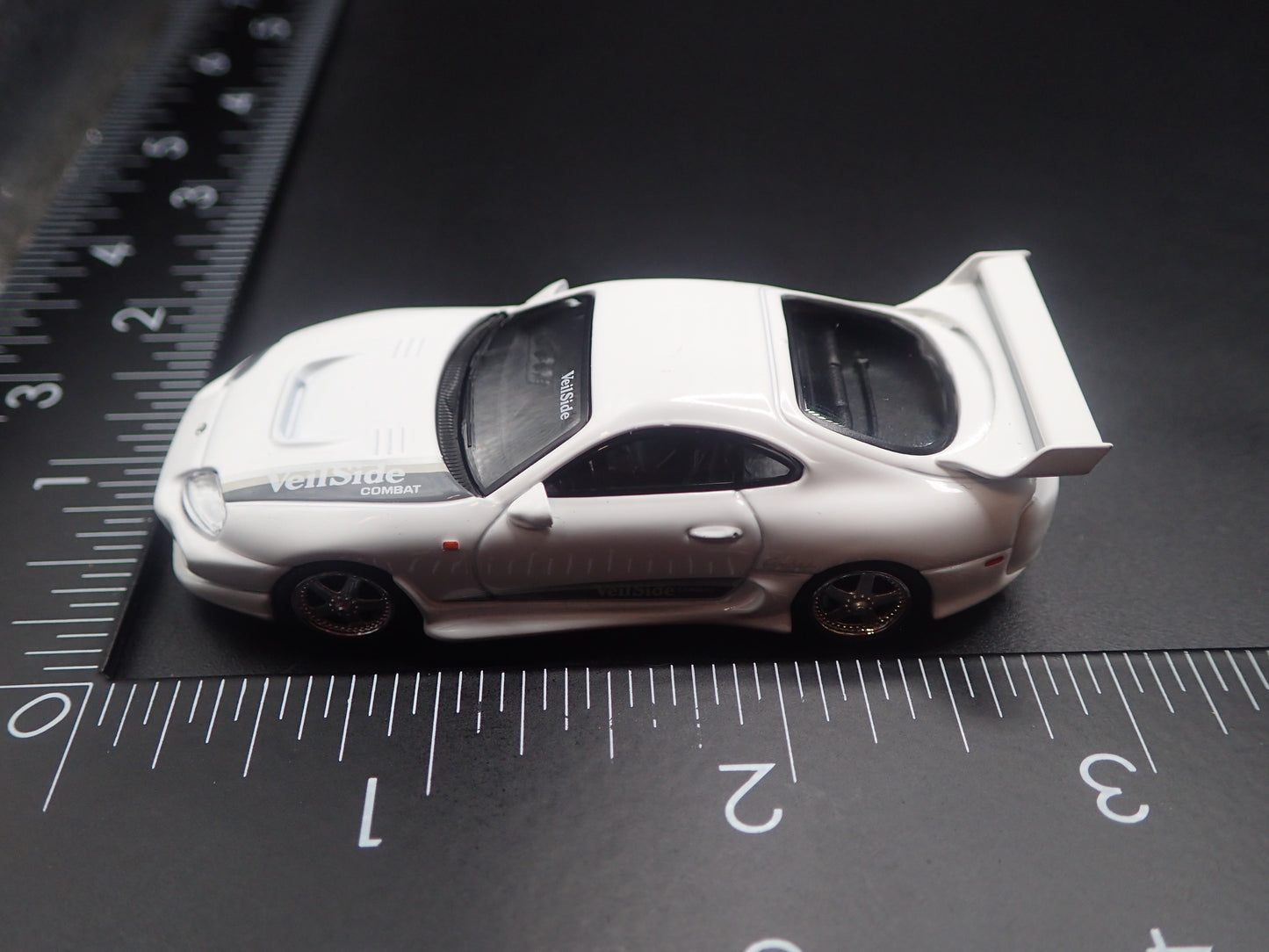 1993 - 2002 TOYOTA SUPRA VEILSIDE COMBAT V-I WHITE 1/64 SCALE DIECAST MODEL CAR