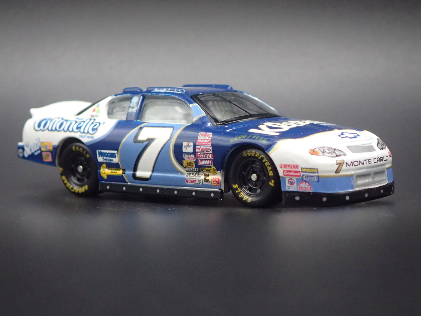 2001 01 CHEVROLET MONTE CARLO 7 RANDY LAJOIE NASCAR 1:64 SCALE DIECAST MODEL CAR