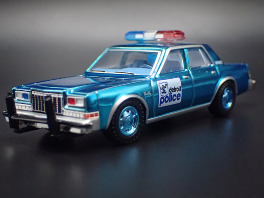1982 82 PLYMOUTH GRAN FURY DETROIT MICHIGAN POLICE 1:64 SCALE DIECAST MODEL CAR