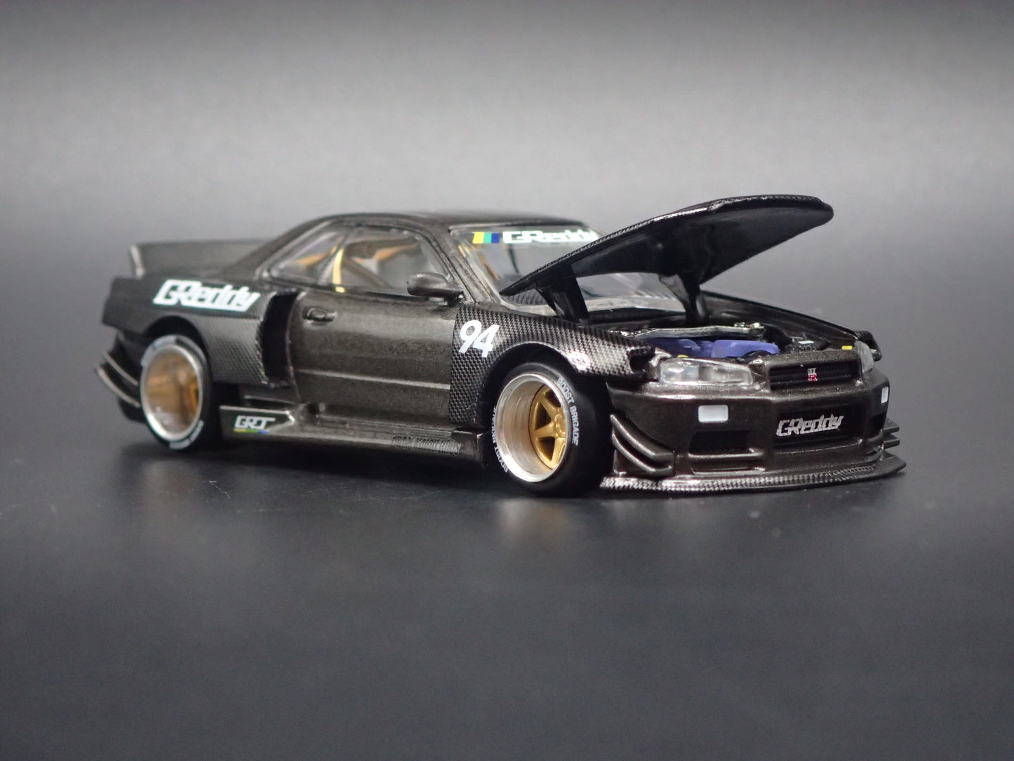 1999-2002 NISSAN SKYLINE GTR R34 KAIDO WORKS V2 1:64 SCALE DIECAST MODEL CAR