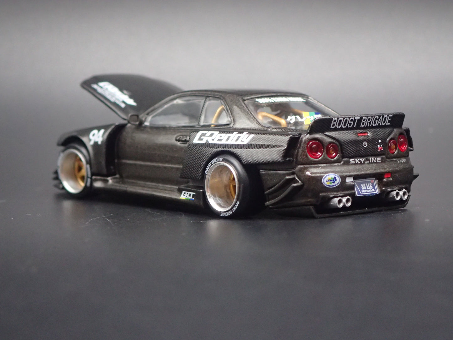 1999-2002 NISSAN SKYLINE GTR R34 KAIDO WORKS V2 1:64 SCALE DIECAST MODEL CAR
