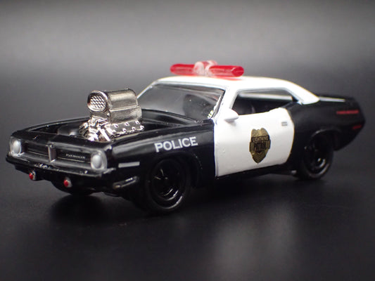 1970 70 PLYMOUTH CUDA POLICE 1:64 SCALE COLLECTIBLE DIECAST MODEL CAR