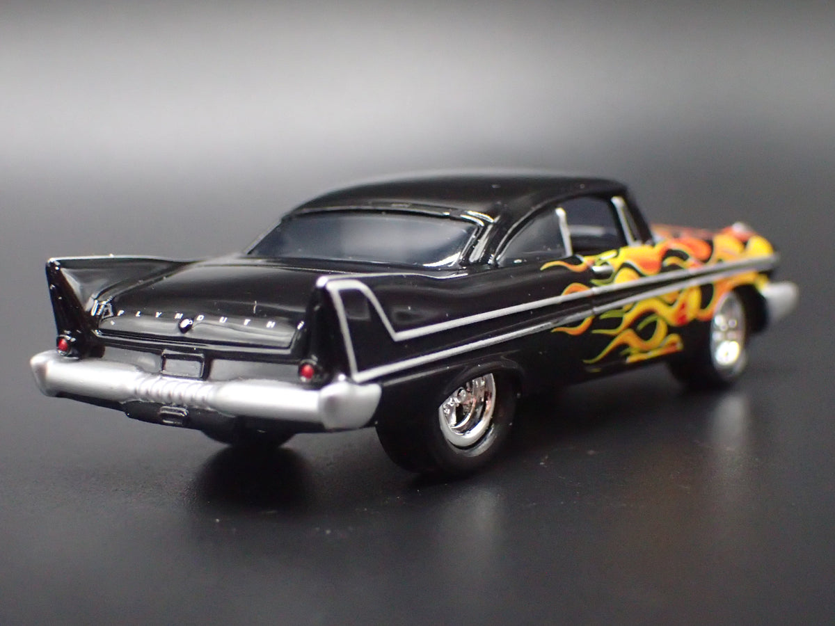 1958 58 PLYMOUTH BELVEDERE BLACK 1/64 SCALE COLLECTIBLE DIECAST MODEL CAR