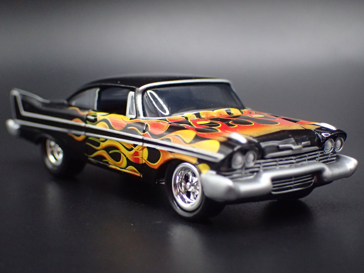 1958 58 PLYMOUTH BELVEDERE BLACK 1/64 SCALE COLLECTIBLE DIECAST MODEL CAR