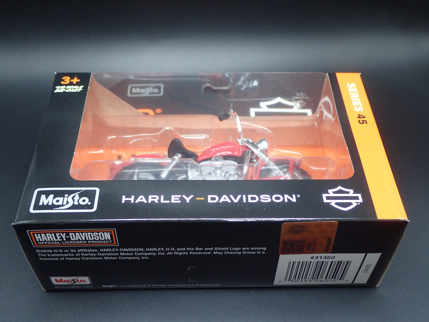 1952 52 K MODEL HARLEY DAVIDSON MOTORCYCLE MAISTO SERIES 45 1/18 MODEL BIKE