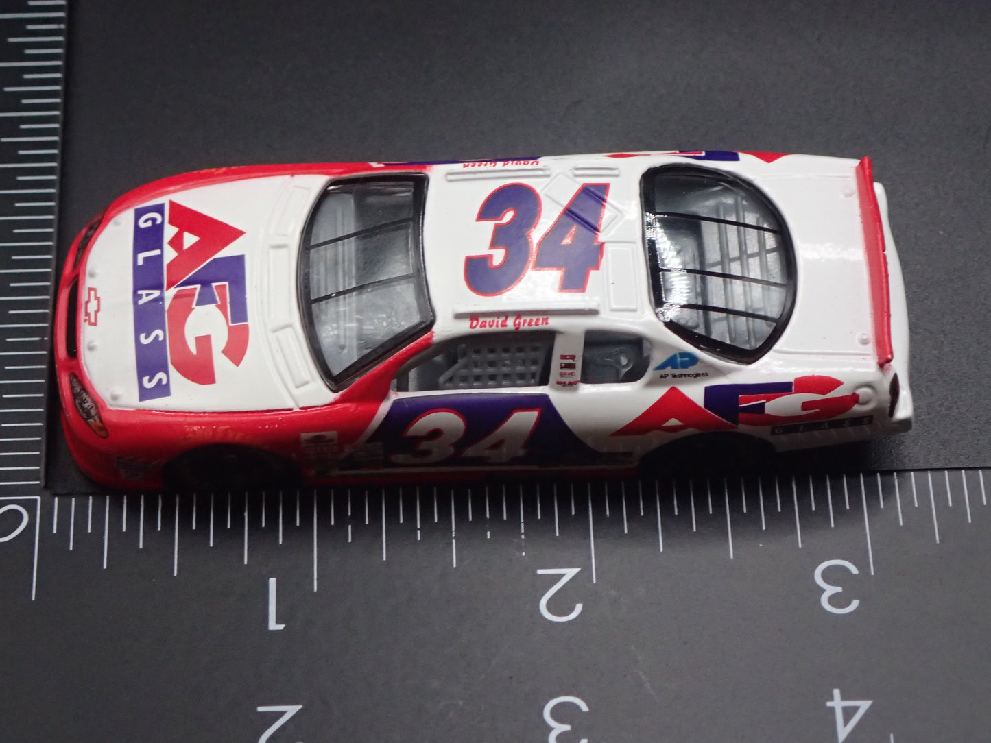 2001 01 CHEVROLET MONTE CARLO 34 DAVD GREEN NASCAR 1:64 SCALE DIECAST MODEL CAR
