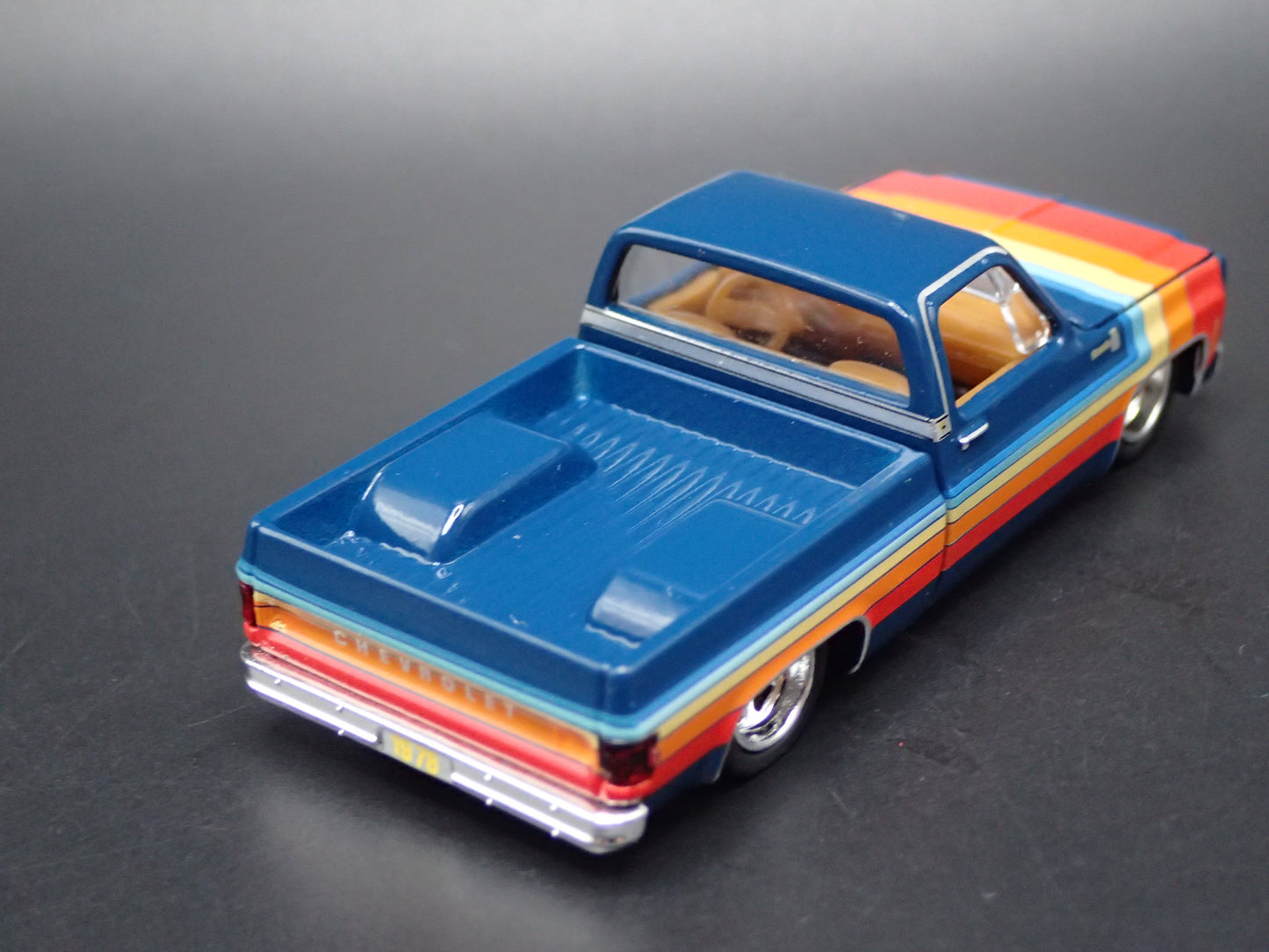 1978 CHEVY CHEVROLET C10 SILVERADO SQUAREBODY TRUCK BLUE 1/64 SCALE DIECAST CAR