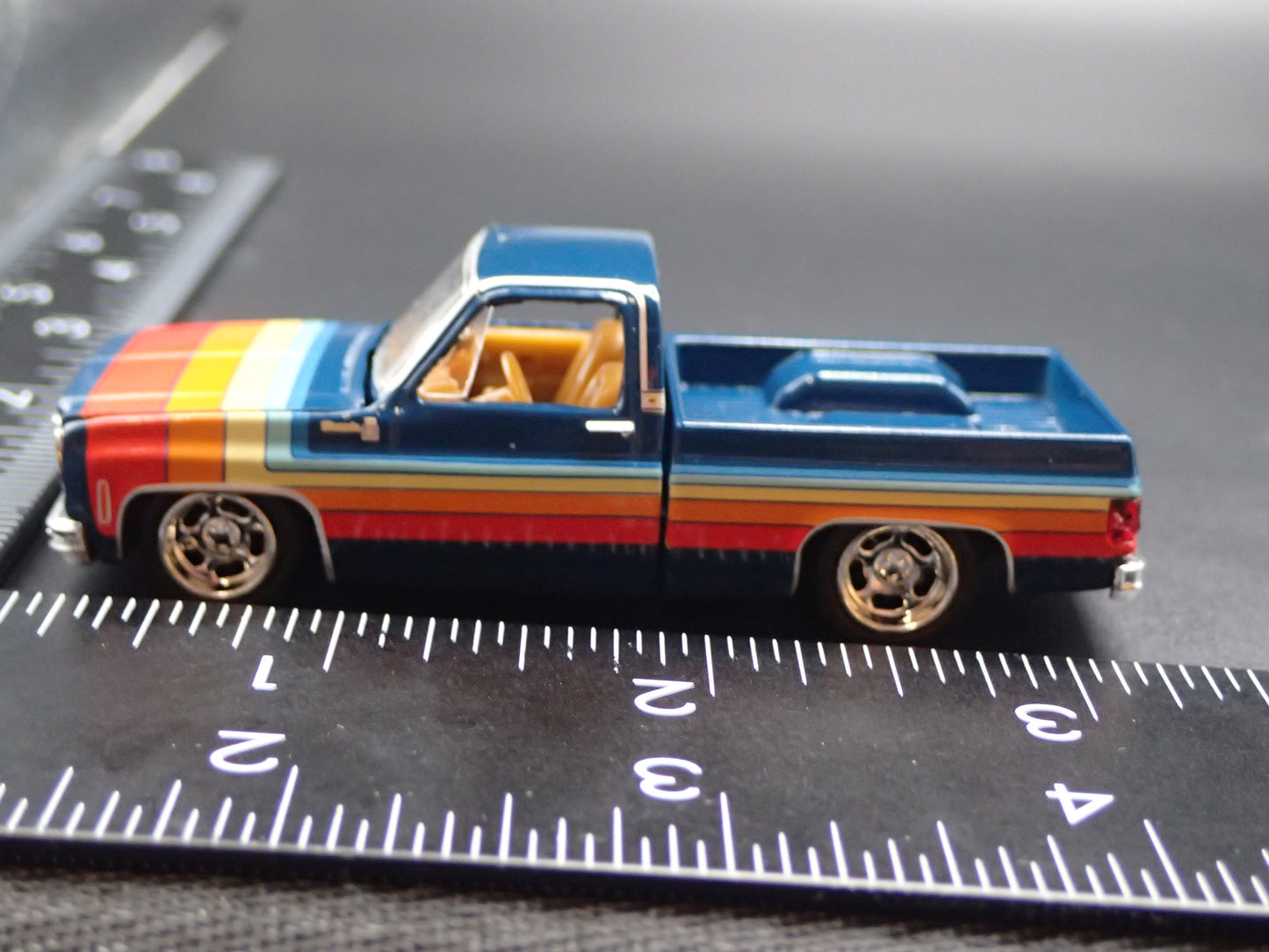 1978 CHEVY CHEVROLET C10 SILVERADO SQUAREBODY TRUCK BLUE 1/64 SCALE DIECAST CAR