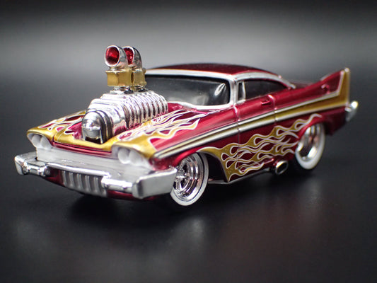 1957 57 PLYMOUTH FURY RED 1/64 SCALE COLLECTIBLE DIECAST MODEL CAR-Burning Rubber Toy Company