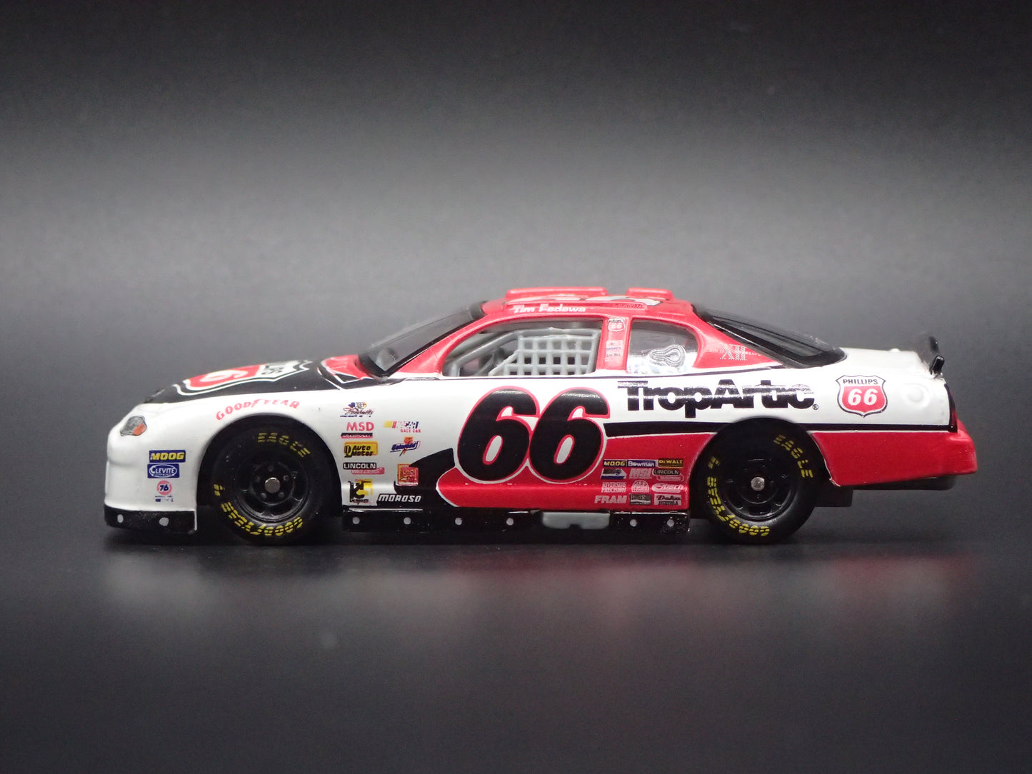 2001 01 CHEVROLET MONTE CARLO 66 PHILLIPS 66 NASCAR 1:64 SCALE DIECAST MODEL CAR