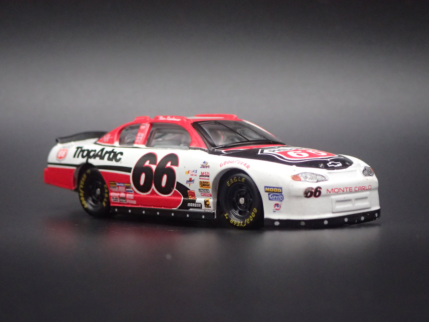 2001 01 CHEVROLET MONTE CARLO 66 PHILLIPS 66 NASCAR 1:64 SCALE DIECAST MODEL CAR