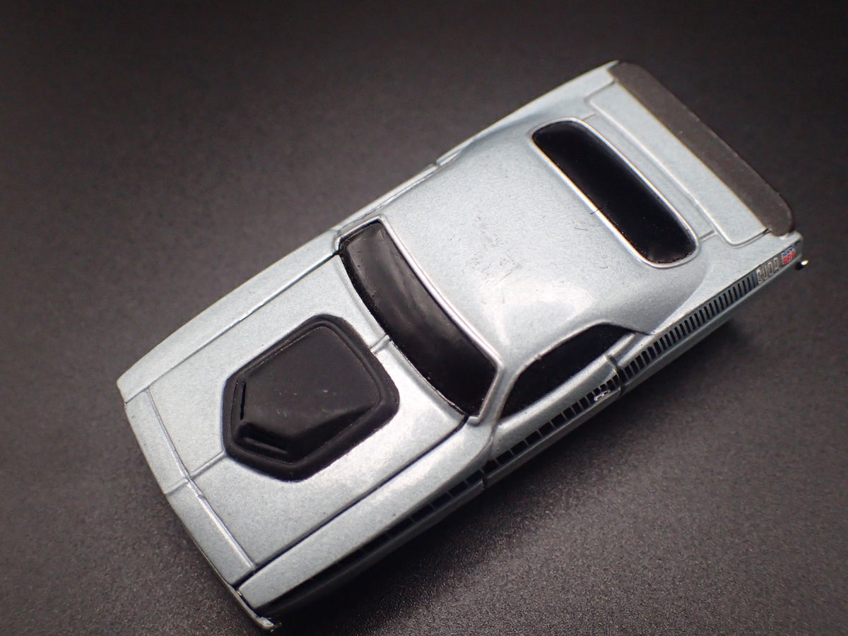 1970 70 PLYMOUTH AAR CUDA SILVER 1:64 SCALE DIORAMA DIECAST MODEL CAR