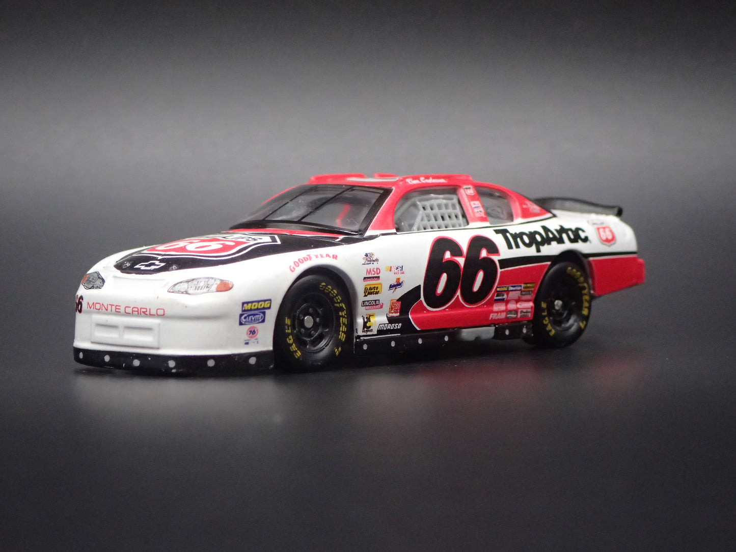 2001 01 CHEVROLET MONTE CARLO 66 PHILLIPS 66 NASCAR 1:64 SCALE DIECAST MODEL CAR