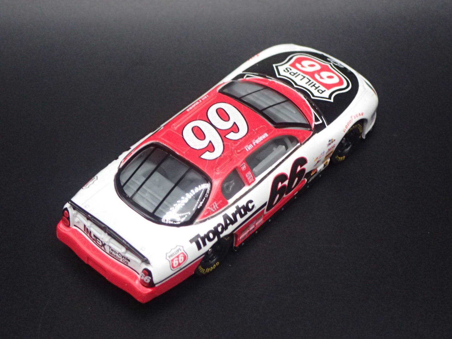 2001 01 CHEVROLET MONTE CARLO 66 PHILLIPS 66 NASCAR 1:64 SCALE DIECAST MODEL CAR