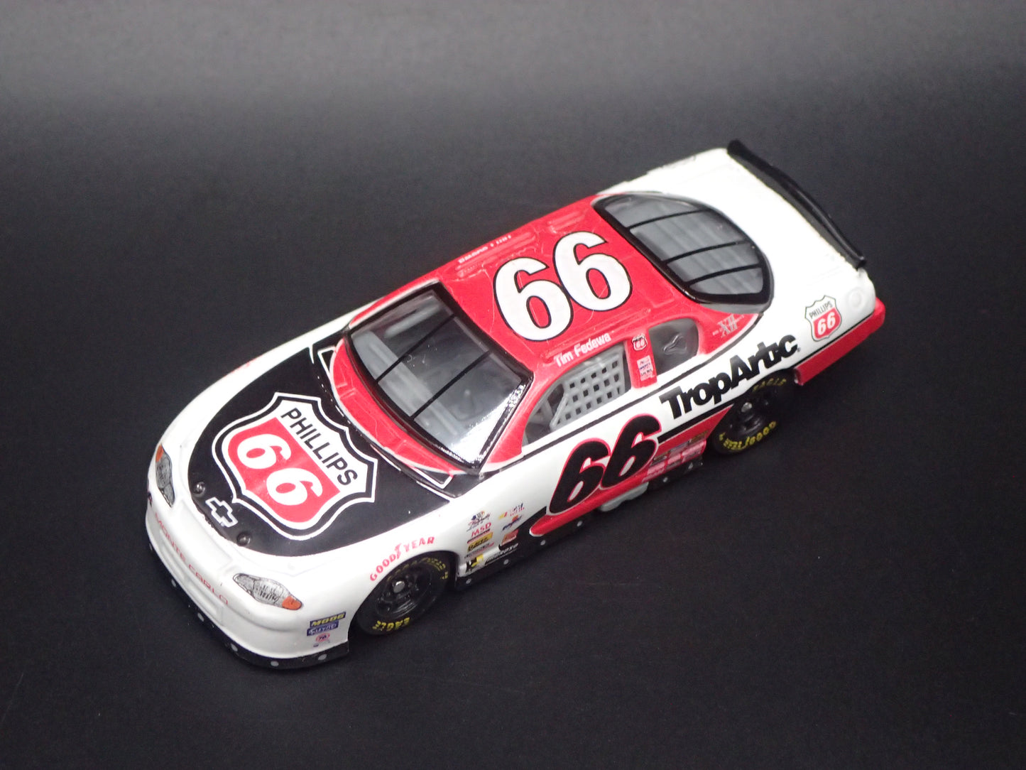 2001 01 CHEVROLET MONTE CARLO 66 PHILLIPS 66 NASCAR 1:64 SCALE DIECAST MODEL CAR