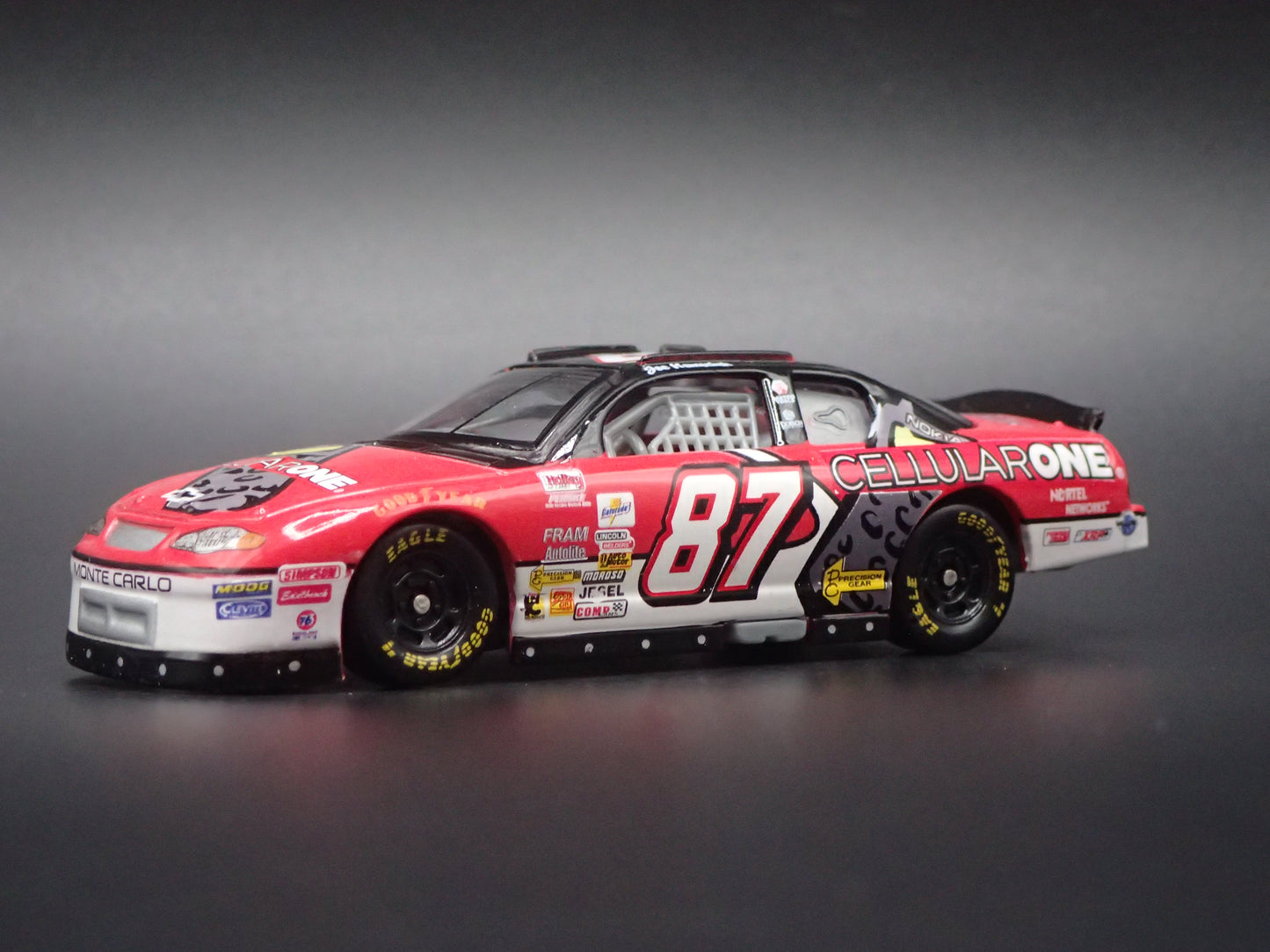 2001 01 CHEVROLET MONTE CARLO 87 JOE NEMECHEK NASCAR 1:64 SCALE DIECAST MODEL CAR