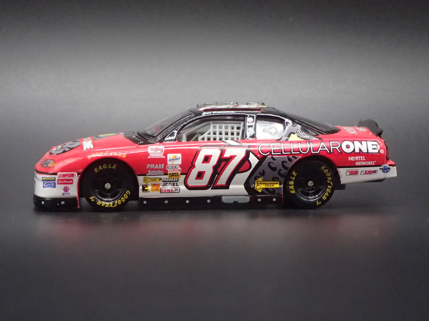 2001 01 CHEVROLET MONTE CARLO 87 JOE NEMECHEK NASCAR 1:64 SCALE DIECAST MODEL CAR