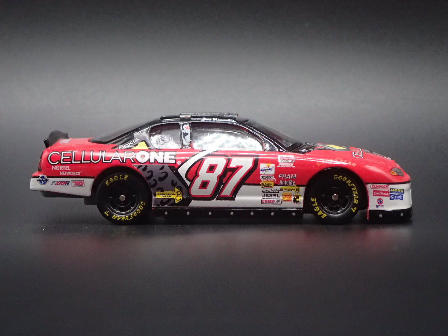 2001 01 CHEVROLET MONTE CARLO 87 JOE NEMECHEK NASCAR 1:64 SCALE DIECAST MODEL CAR