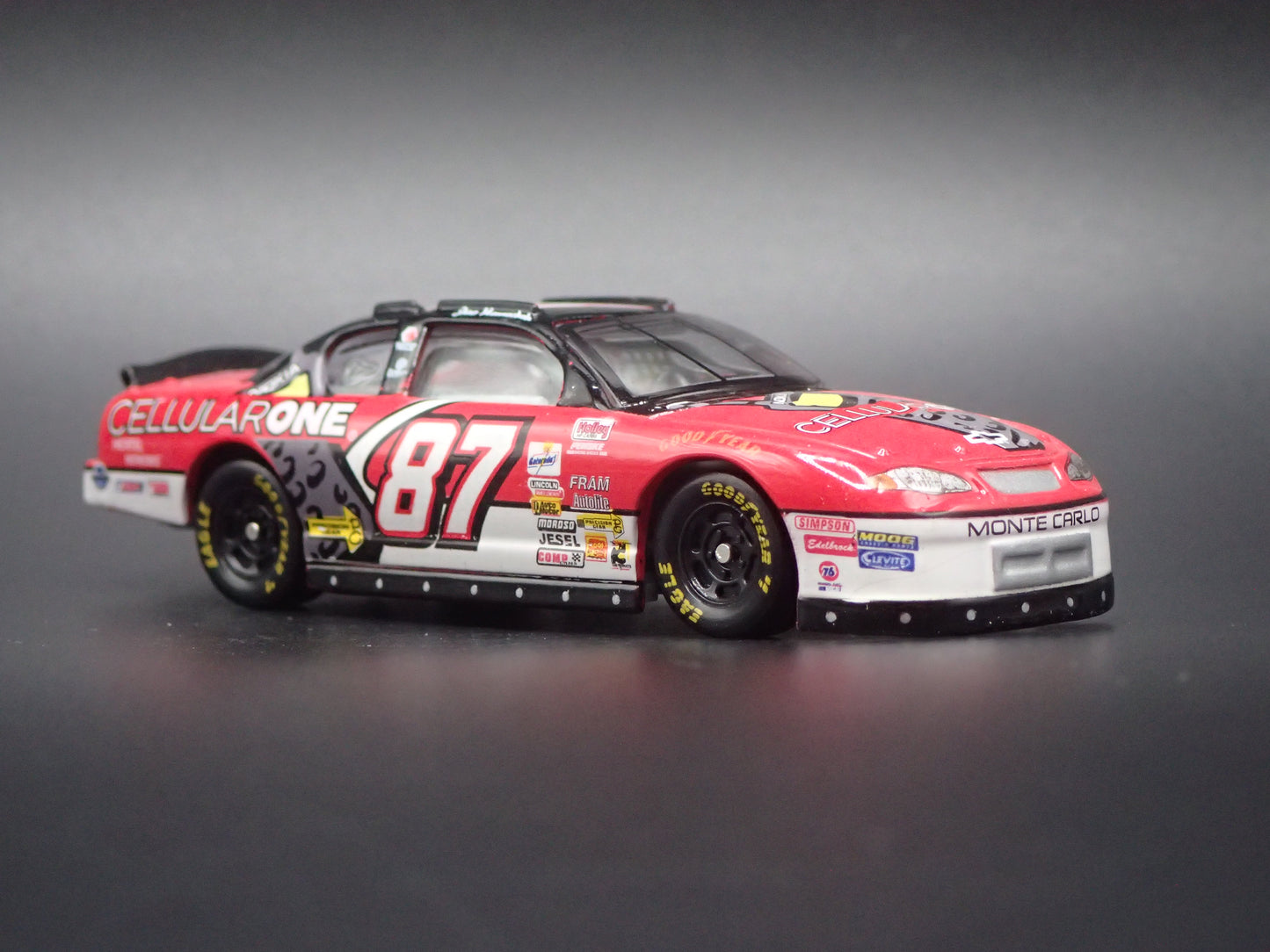 2001 01 CHEVROLET MONTE CARLO 87 JOE NEMECHEK NASCAR 1:64 SCALE DIECAST MODEL CAR