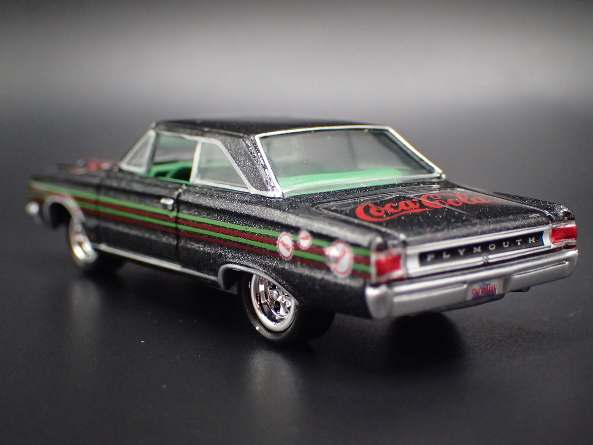 1967 67 PLYMOUTH GTX COCA COLA COKE 1/64 SCALE DIECAST MODEL CAR