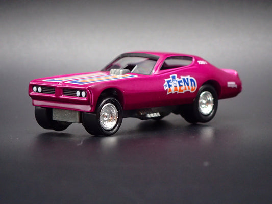 1972 72 DODGE CHALLENGER FUNNY CAR NHRA THE FIEND 1:64 SCALE DIECAST MODEL CAR