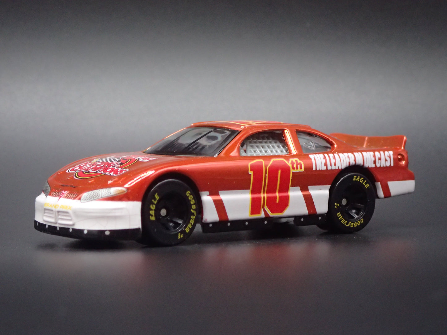 1999 99 PONTIAC GRAND PRIX 10 YR RC CHROME NASCAR 1:64 DIECAST MODEL CAR